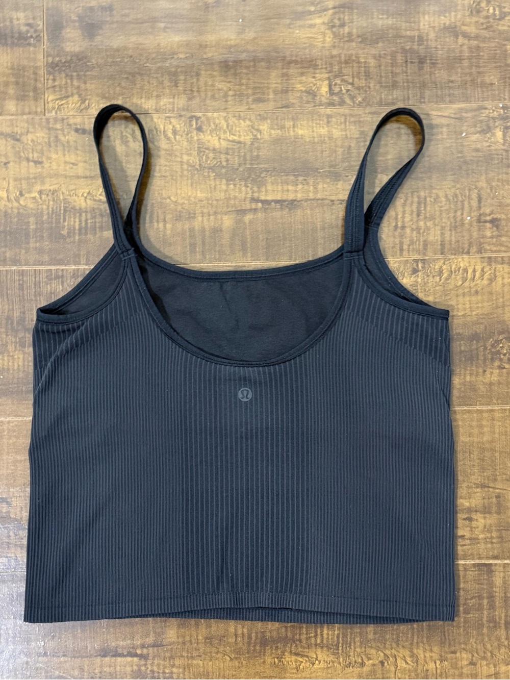 Lululemon Ebb to Street Scoop-Neck Cropped Tank Top Light Support, size 10 - Picture 6 of 7